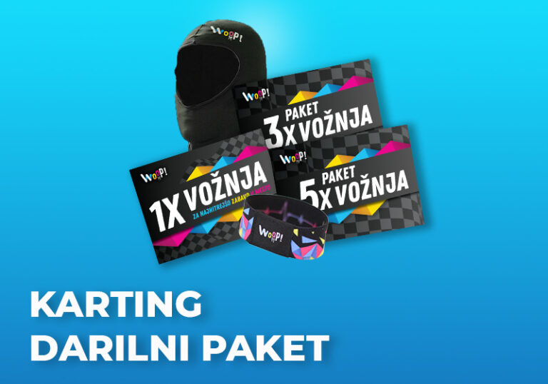 Darilni paket za rojstni dan za karting